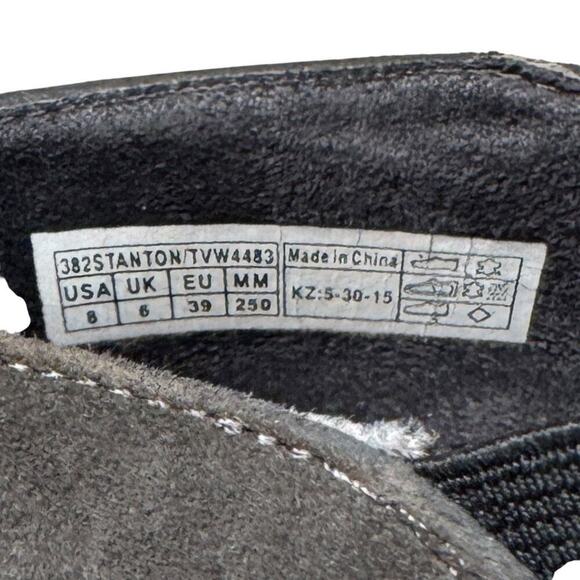 Vionic Elevated Stanton Wedge Suede Ankle Boot Shoe Gray Size 8 Comfort - Picture 9 of 9